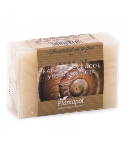 BABA CARACOL ROSA  MOSQUETA JABON 100 GR PLANTAPOL