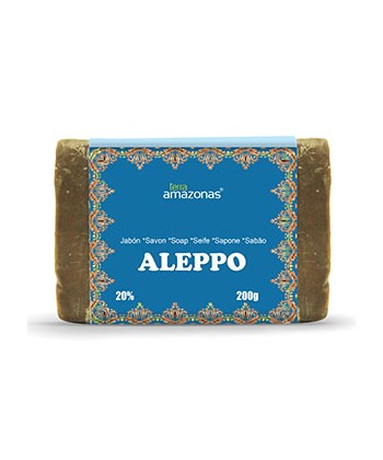 JABON DE ALEPO 20% ACEITE ESENCIAL LAUREL 200 GRS.