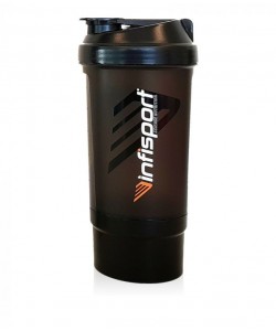 AGITADOR 500 CC INFISPORT BIDON MEZCLADOR NEGRO