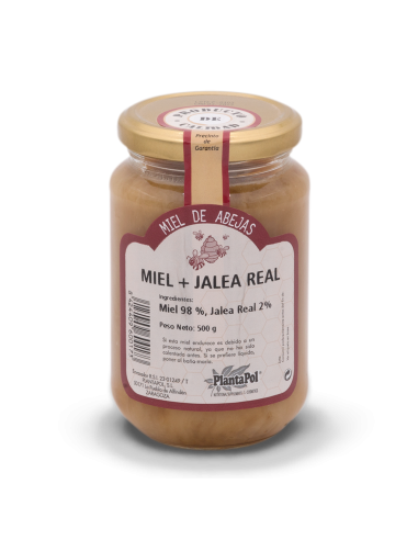 MIEL NATURAL CON JALEA REAL 500 GR PLANTAPOL