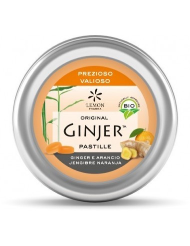 GINJER NARANJA PASTILLAS LATA 40 GR