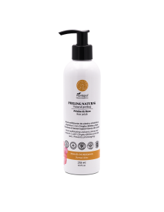 PEELING EXFOLIANTE NATURAL CON ALOE, GINGKO, LAVA Y AROMA PETALOS DE ROSA. VEGAN COSMETICS