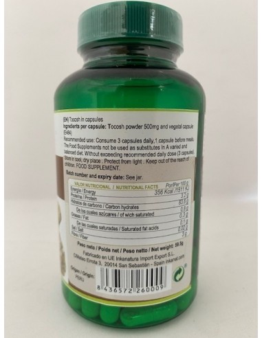 TOCOSH 100 CAPSULAS INKANAT TOCOSH 100 CAPSULAS INKANAT