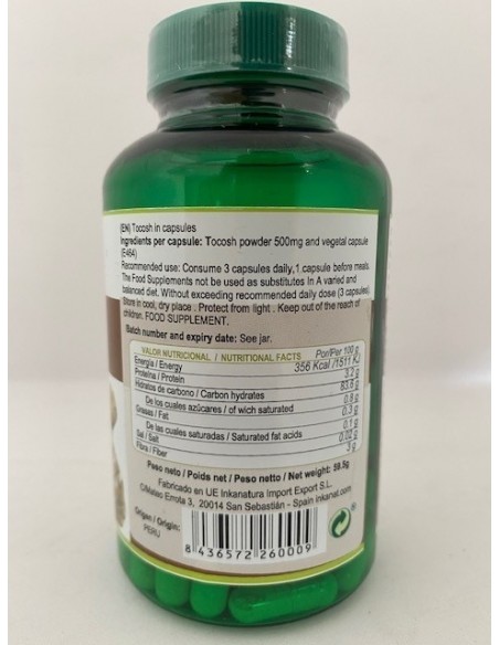 TOCOSH 100 CAPSULAS INKANAT TOCOSH 100 CAPSULAS INKANAT