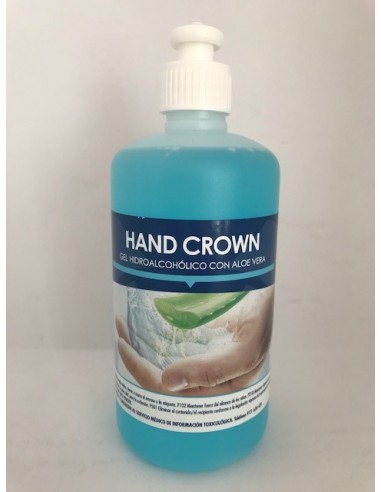 GEL HIDROALCOHOLICO HAND CROWN 500 ml