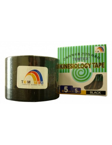 KINESIOLOGY TAPE NEGRO 5CMX5M TEMTEX