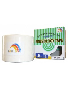 KINESIOLOGY TAPE BLANCO 5CMX5M TEMTEX