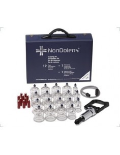 MALETIN 19 VENTOSAS PLASTICO+ VALVULA BOMBA MANUAL