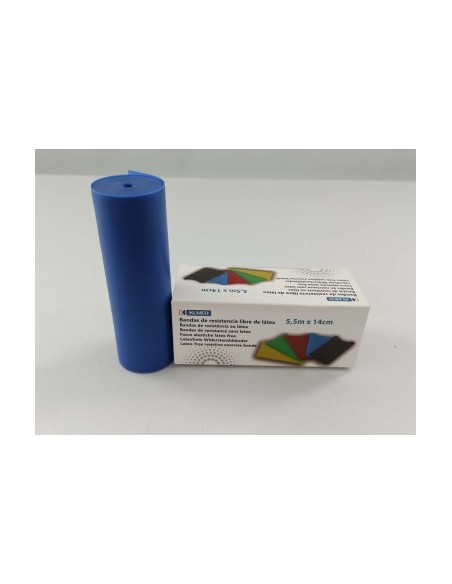 BANDA ELASTICA LIBRE DE LATEX BLUE 5,5MX14 CM