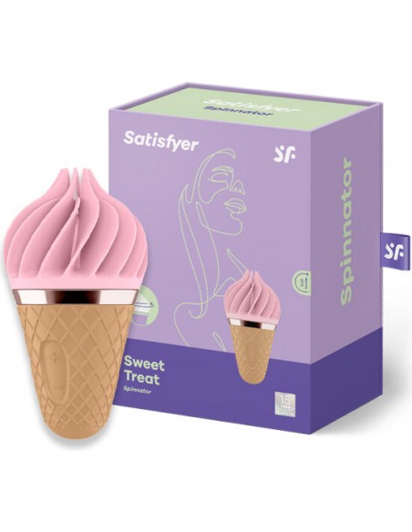 SATISFYER SWEET TREAT SPINNATOR MARRON¬ROSA
