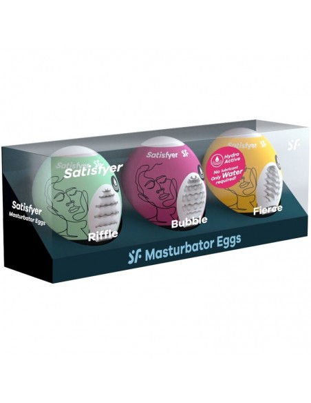SATISFYER 3 HUEVOS MASTURBADORES