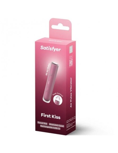 SATISFYER FIRST KISS ESTIM. POR ONDAS GRANATE