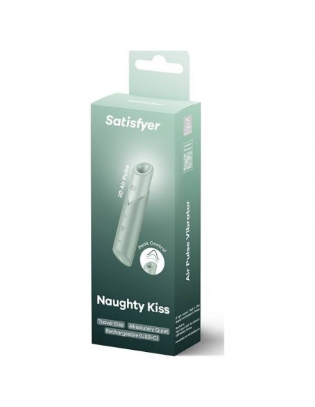 SATISFYER NAUGHTY KISS ESTIM. POR ONDAS VERDE AGUA