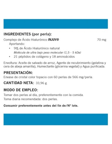 PURE HYALURONIC ACID 60 PERLAS DIETINOR