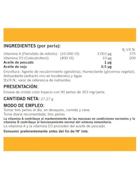 VITAMINA A&D3(10000 U.I-400 U.I) 250 PE NATUREMOST