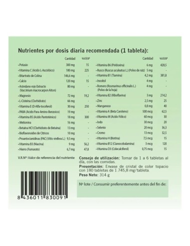 VASCUSAN ADVANCED 180 TABLETAS