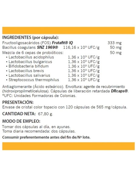 ULTRA PLUS PROBIOTIC LACTOSPORE 60 CAP NATUREMOST