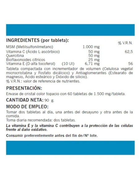 ULTRA MSM COMPLEX 1100 MG 60 TAB NATUREMOST