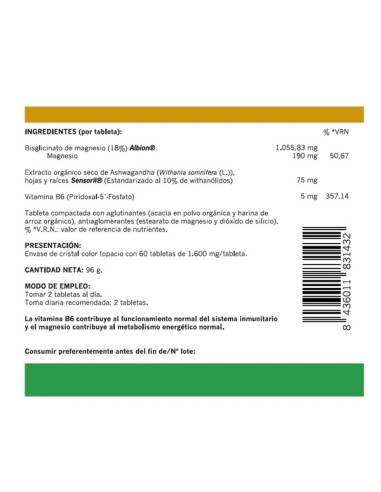 MAGSENSE 60 TABLETAS  NATUREMOST