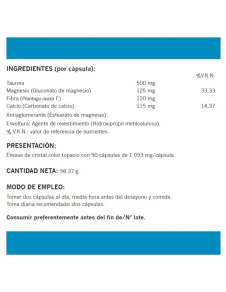 TAMACAL (TAURATO DE MAGNESIO) 90 CAP NATUREMOST