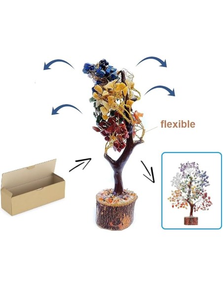 ARBOL DE 300 PIEDRAS SEMI  7 CHAKRAS INKANATURA